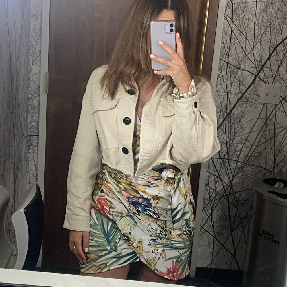 Tropical Wrap Dress